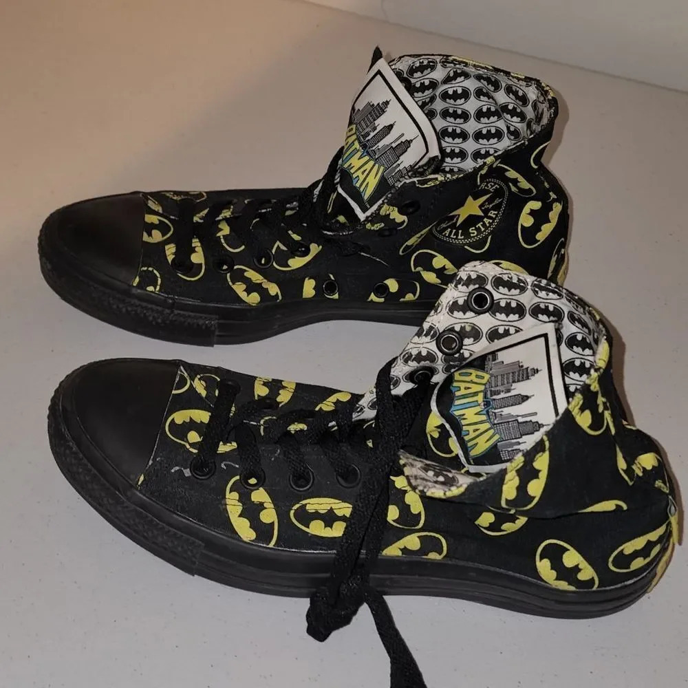 Converse All Star DC Batman Hi Top Sneakers Mens 8 Womens‎ 10 - Picture 2 of 8
